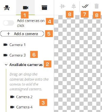 Cameras menu